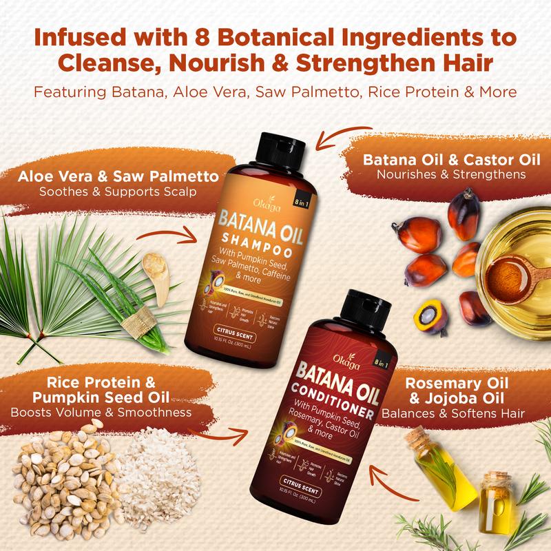 Batana Growth Shampoo & Conditioner Set