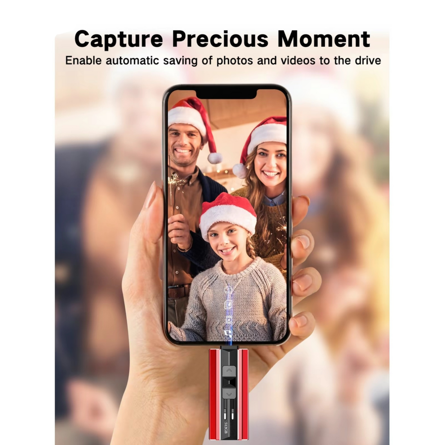 External Memory Stick For iPhone, iPad, Android & PC