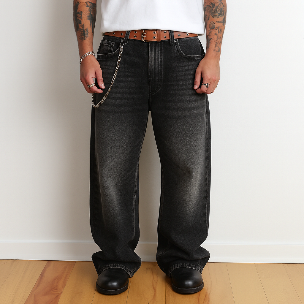 Hakama Denim | Straight-Wide, Low-Rise