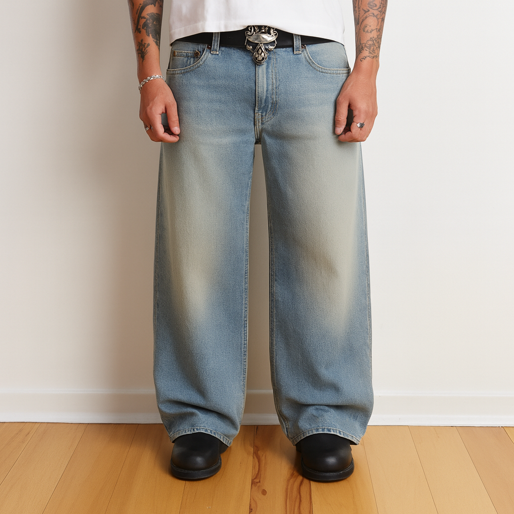 Hakama Denim | Straight-Wide, Low-Rise
