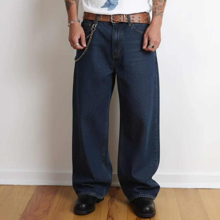 Hakama Denim | Straight-Wide, Low-Rise
