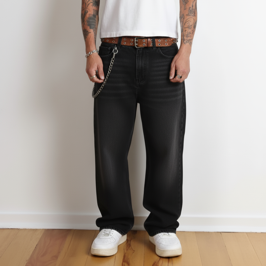 Hakama Denim | Straight-Wide, Low-Rise