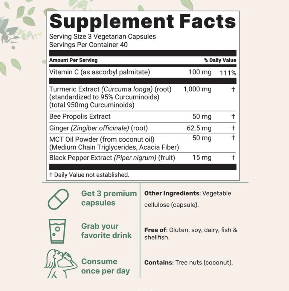 Turmeric Curcumin 1,000mg