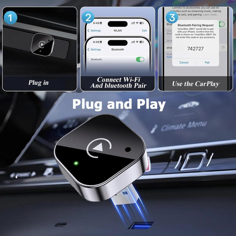 Soltera Mini Cube 3.0 Wireless CarPlay/Android Auto Adapter