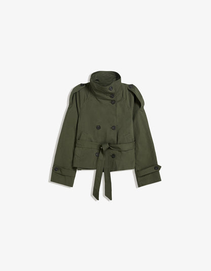 Cropped Trench Coat