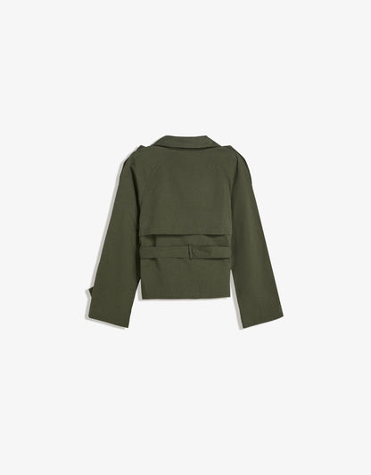 Cropped Trench Coat