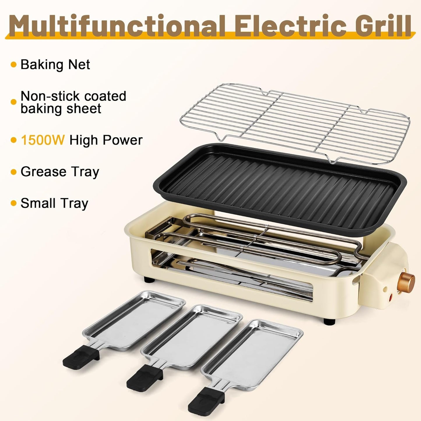 2 in 1 Indoor Smokeless Grill