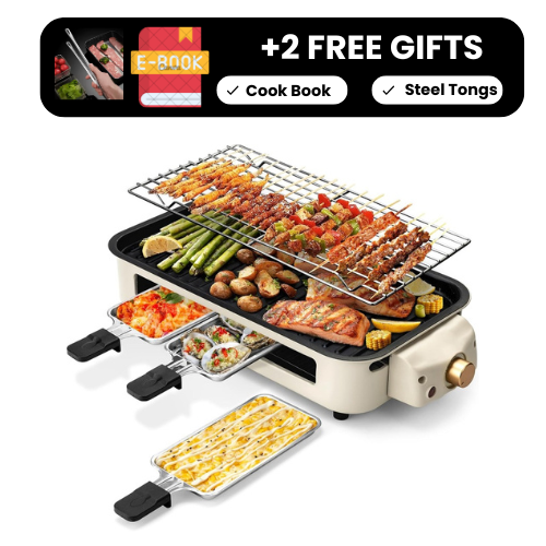 2 in 1 Indoor Smokeless Grill